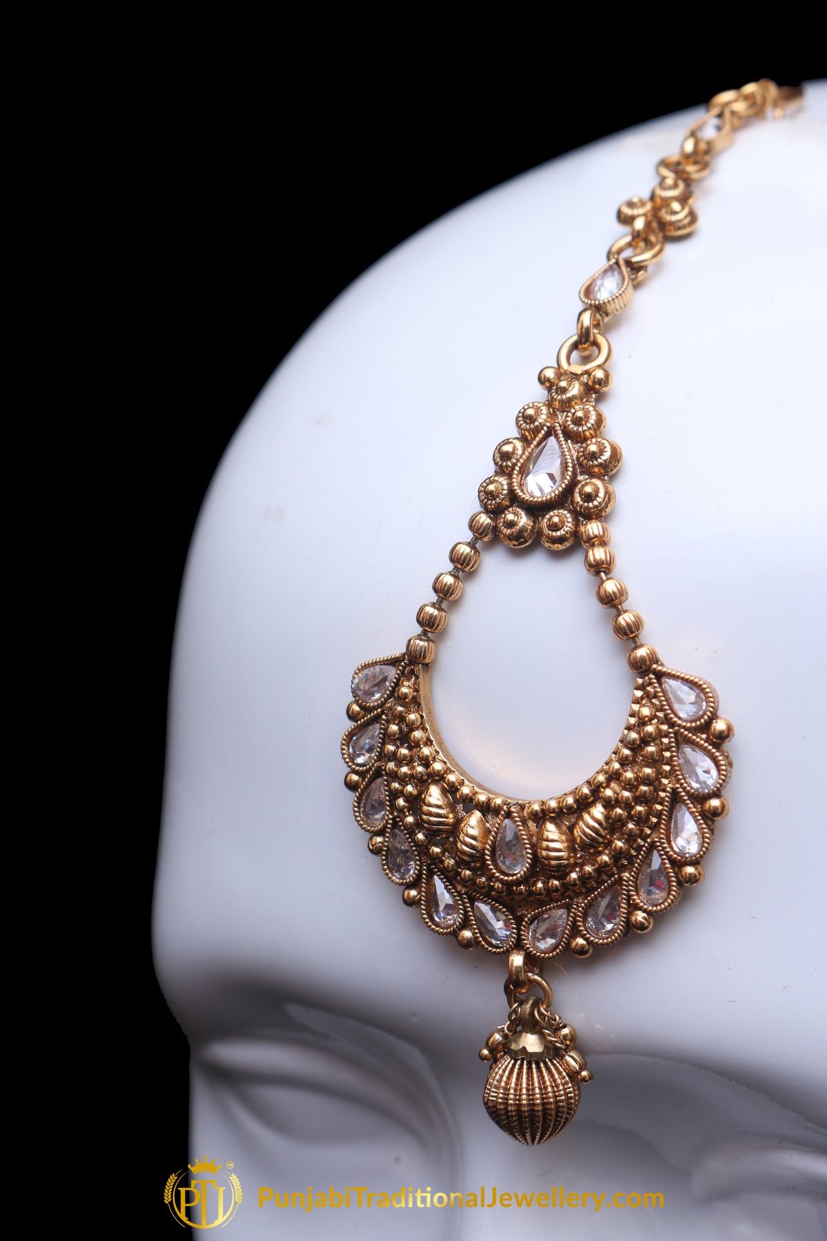 Polki Earring Tikka Set By Punjabi Traditional Jewellery