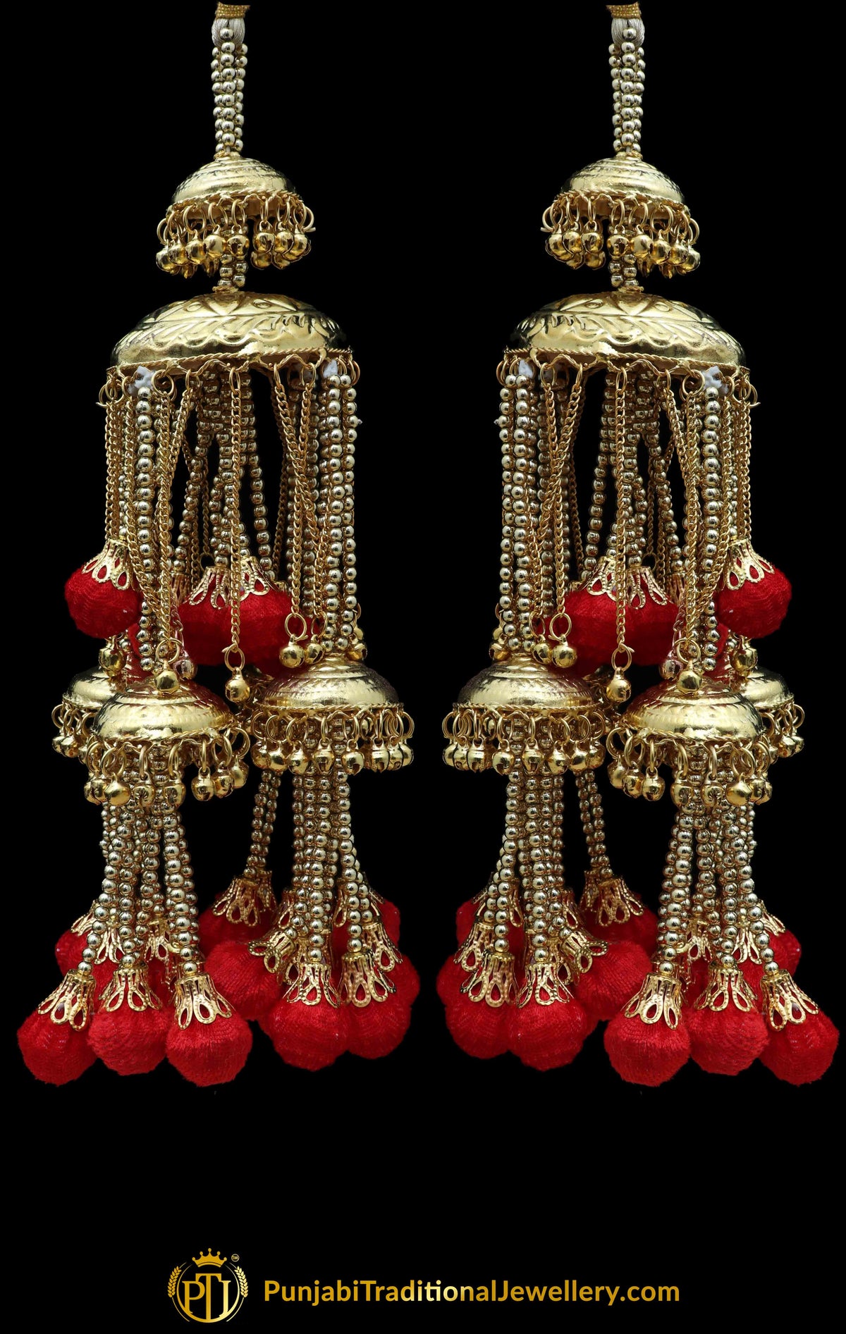 Red Bridal Wedding Kalira By Punjabi Traditional Jewellery