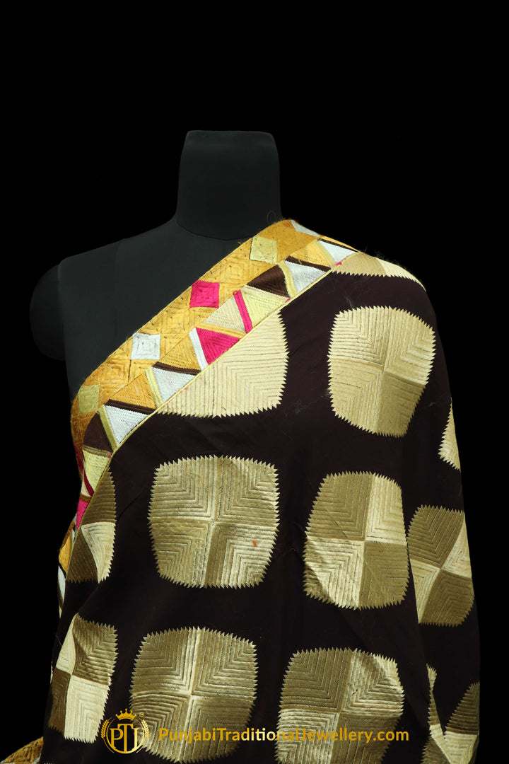 Pure Phulkari Dupatta By Punjabi Traditional Jewellery