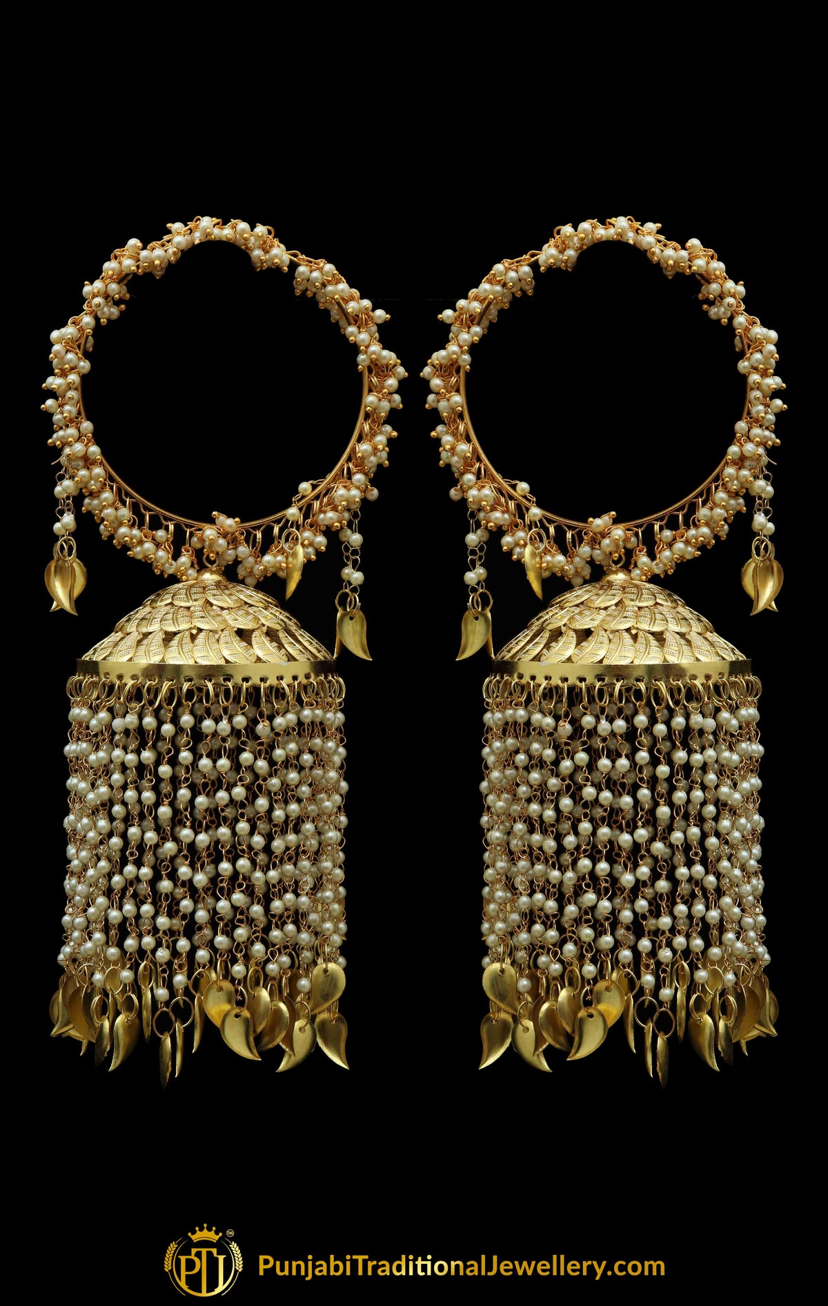 Golden Pippal Patti Bridal Wedding Kalira By Punjabi Traditional Jewellery