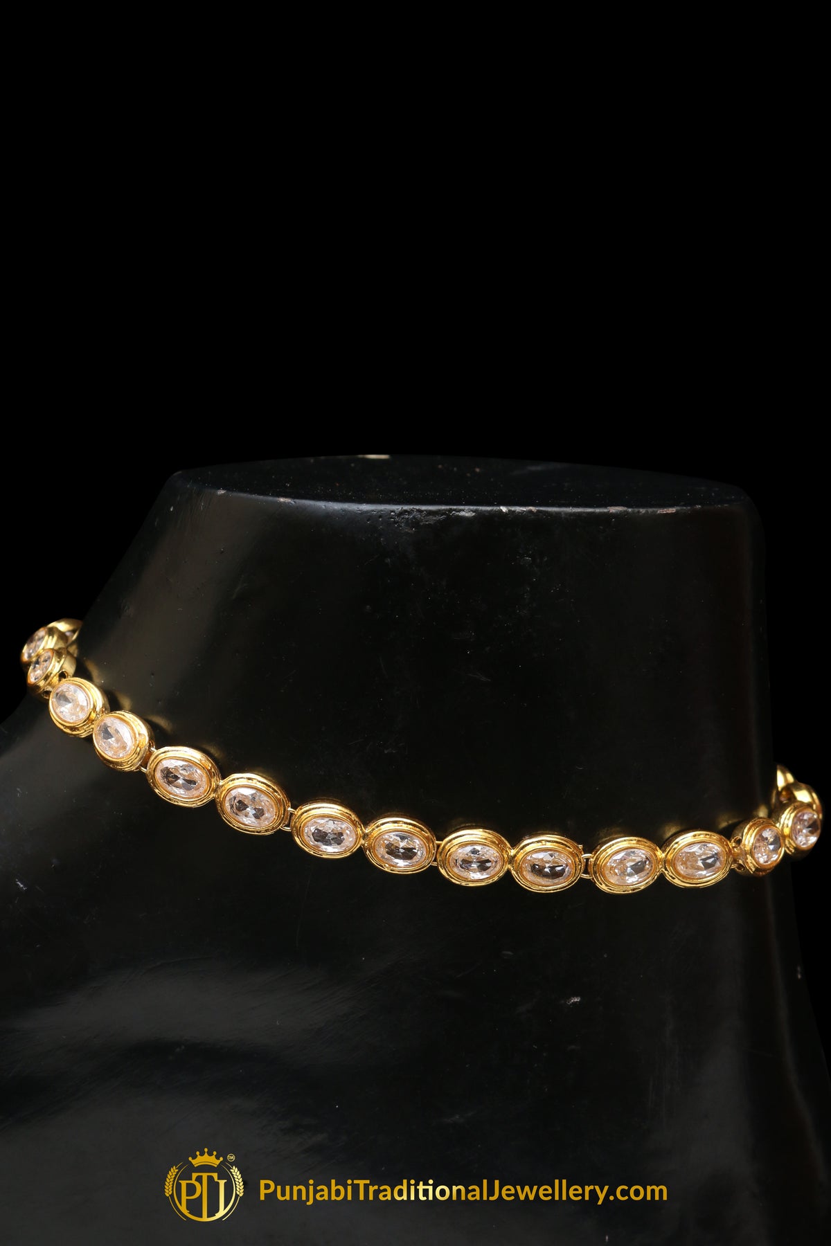 Polki Payal By Punjabi Traditional Jewellery