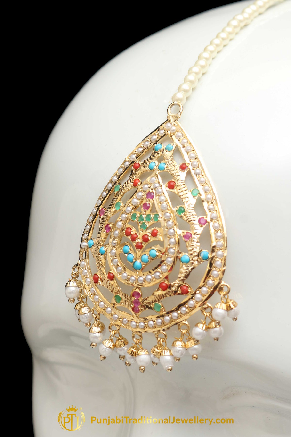Multi Jadau Tikka By Punjabi Traditional Jewellery