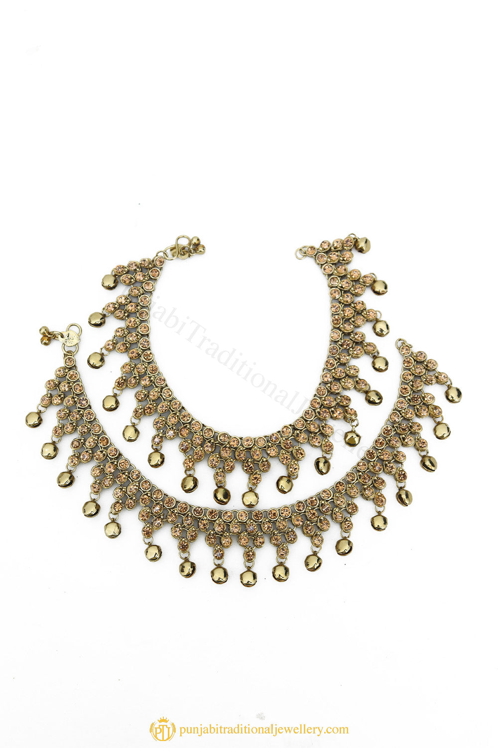 Gold Finished Payal by PTJ