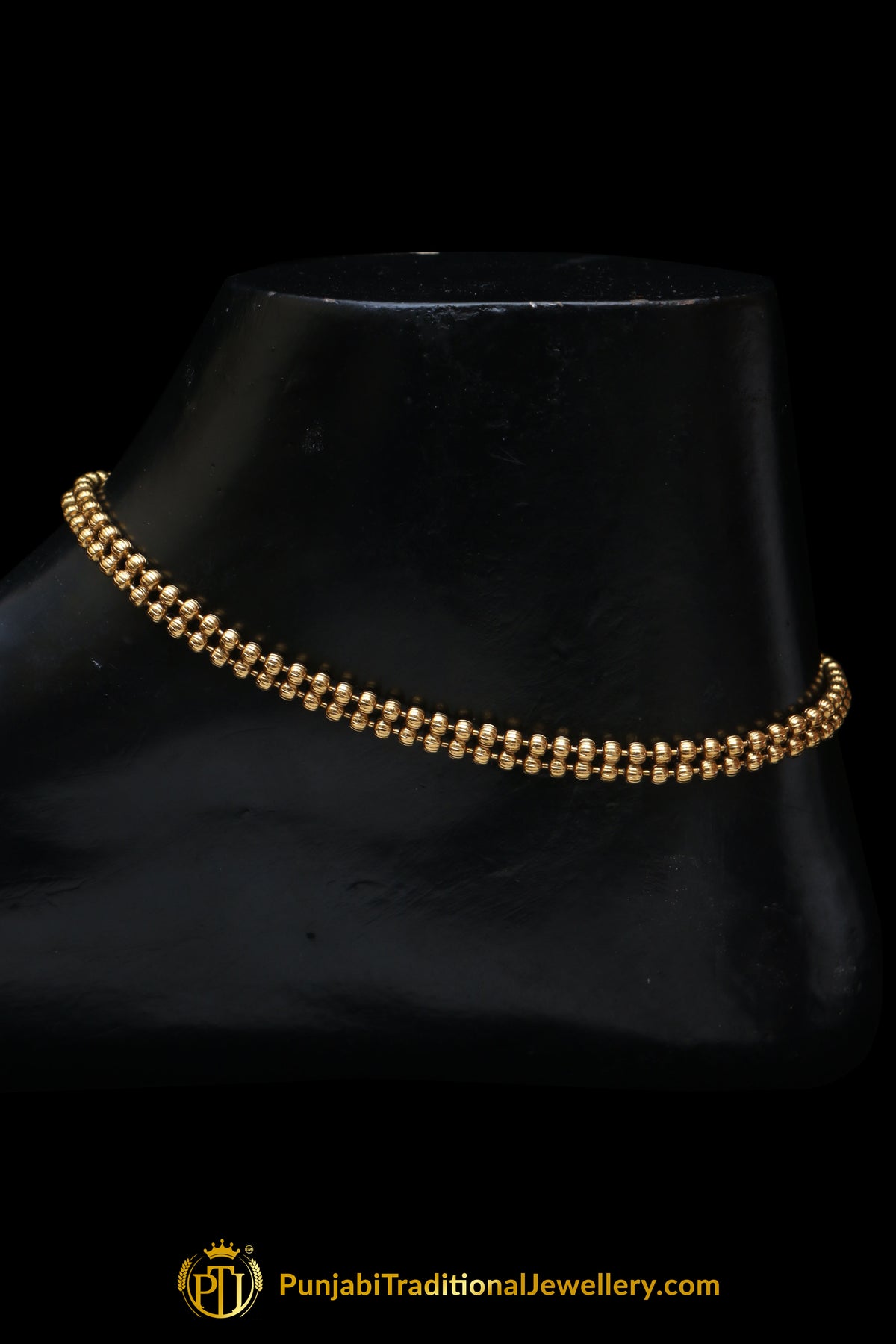 Antique Gold Payal By Punjabi Traditional Jewellery
