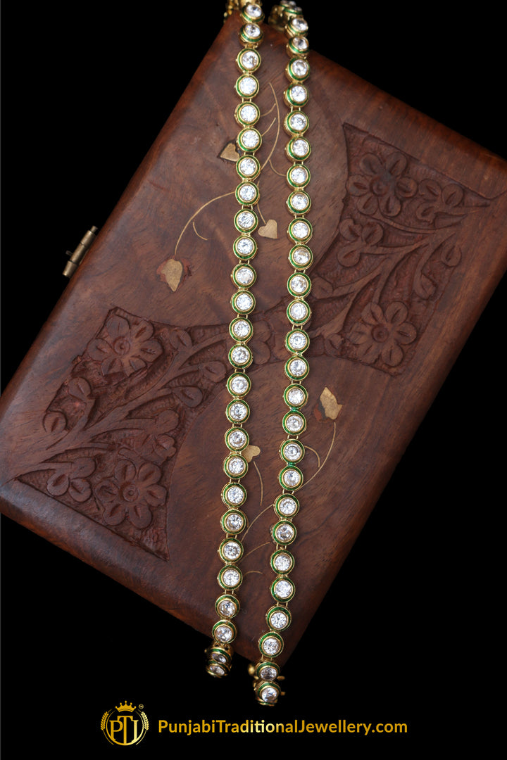 Polki Payal By Punjabi Traditional Jewellery