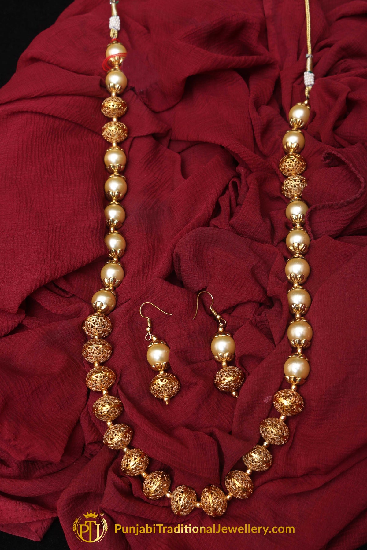 Mala Jodha Necklace Set By Punjabi Traditional Jewellery