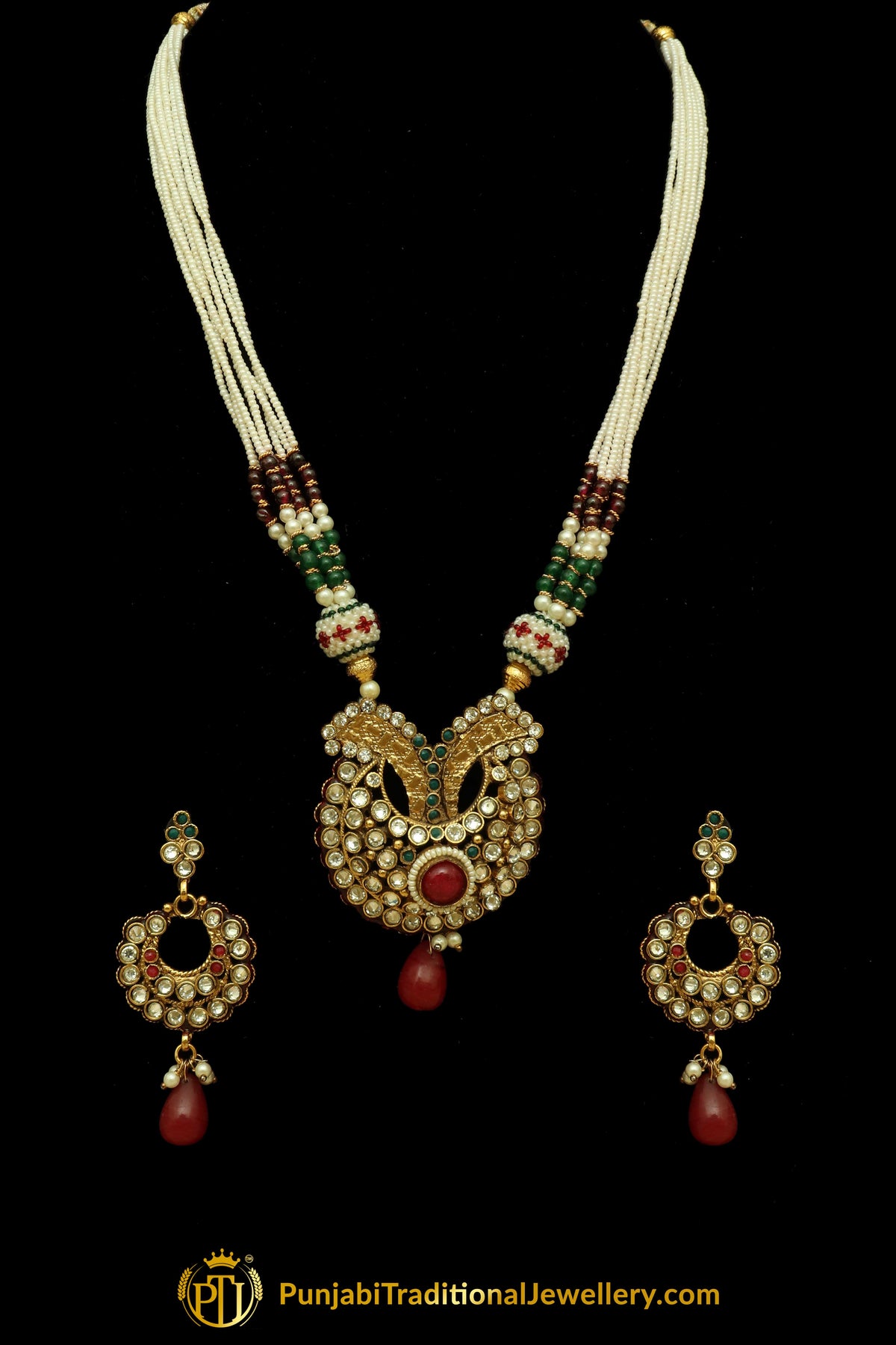 Jodha Mala Necklace Set By Punjabi Traditional Jewellery