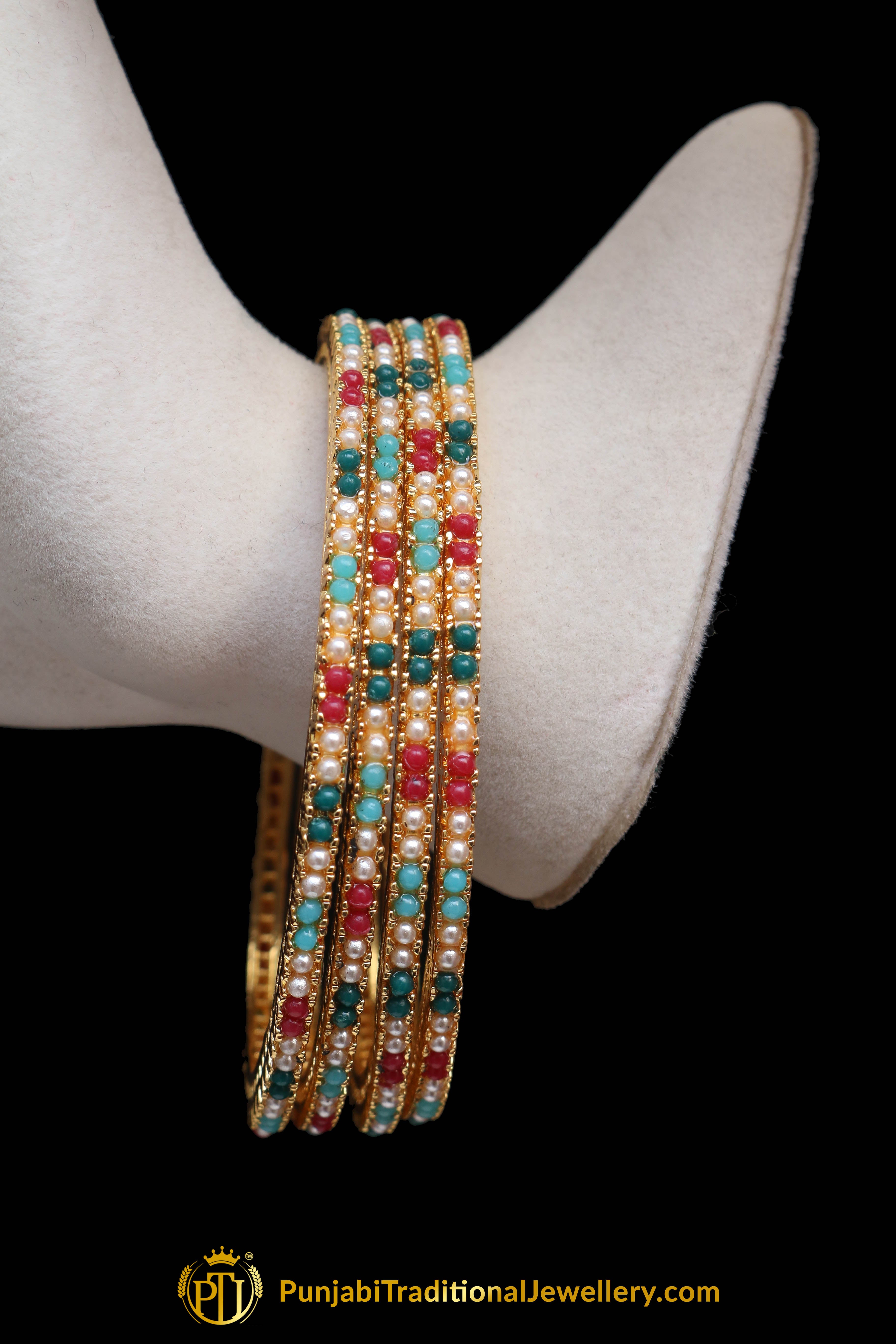 Multi Karra Bangles (Pair) By Punjabi Traditional Jewellery