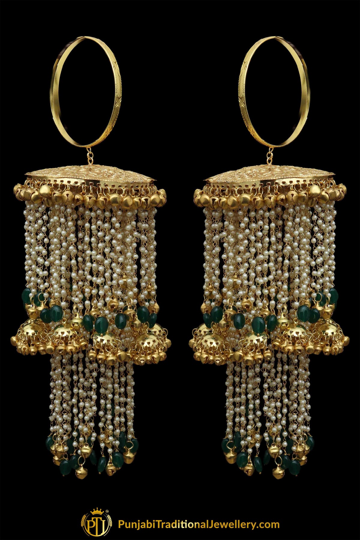 Green Bridal Wedding Kalira By Punjabi Traditional Jewellery