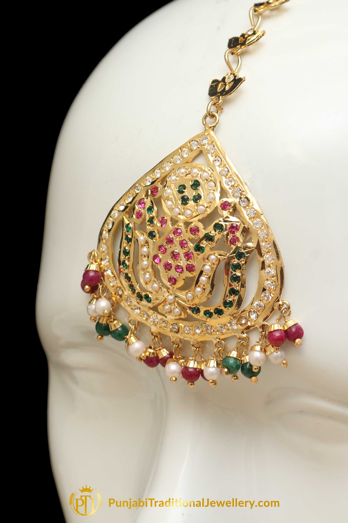 Multi Jadau Tikka By Punjabi Traditional Jewellery