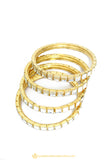 Gold Finished Bangles by PTJ