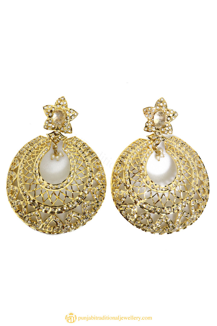 Gold Finished Earrings by PTJ