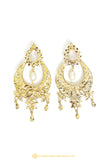 Gold Finished Earrings by PTJ