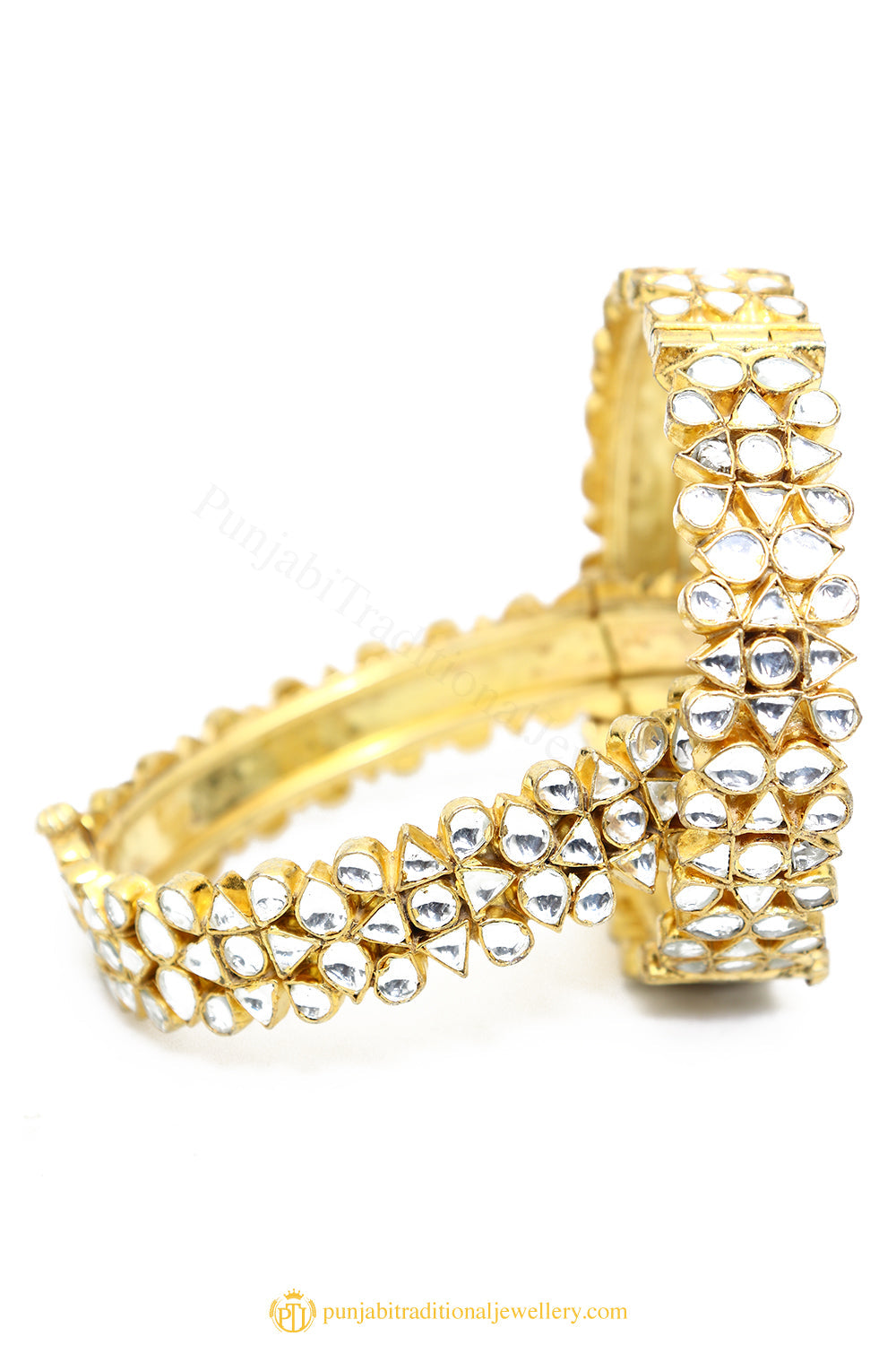 Gold Finished Bangles by PTJ