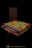 Red & Green Color Pure Phulkari Dupatta By Punjabi Traditional Jewellery