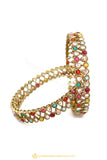 Gold Finished Bangles by PTJ