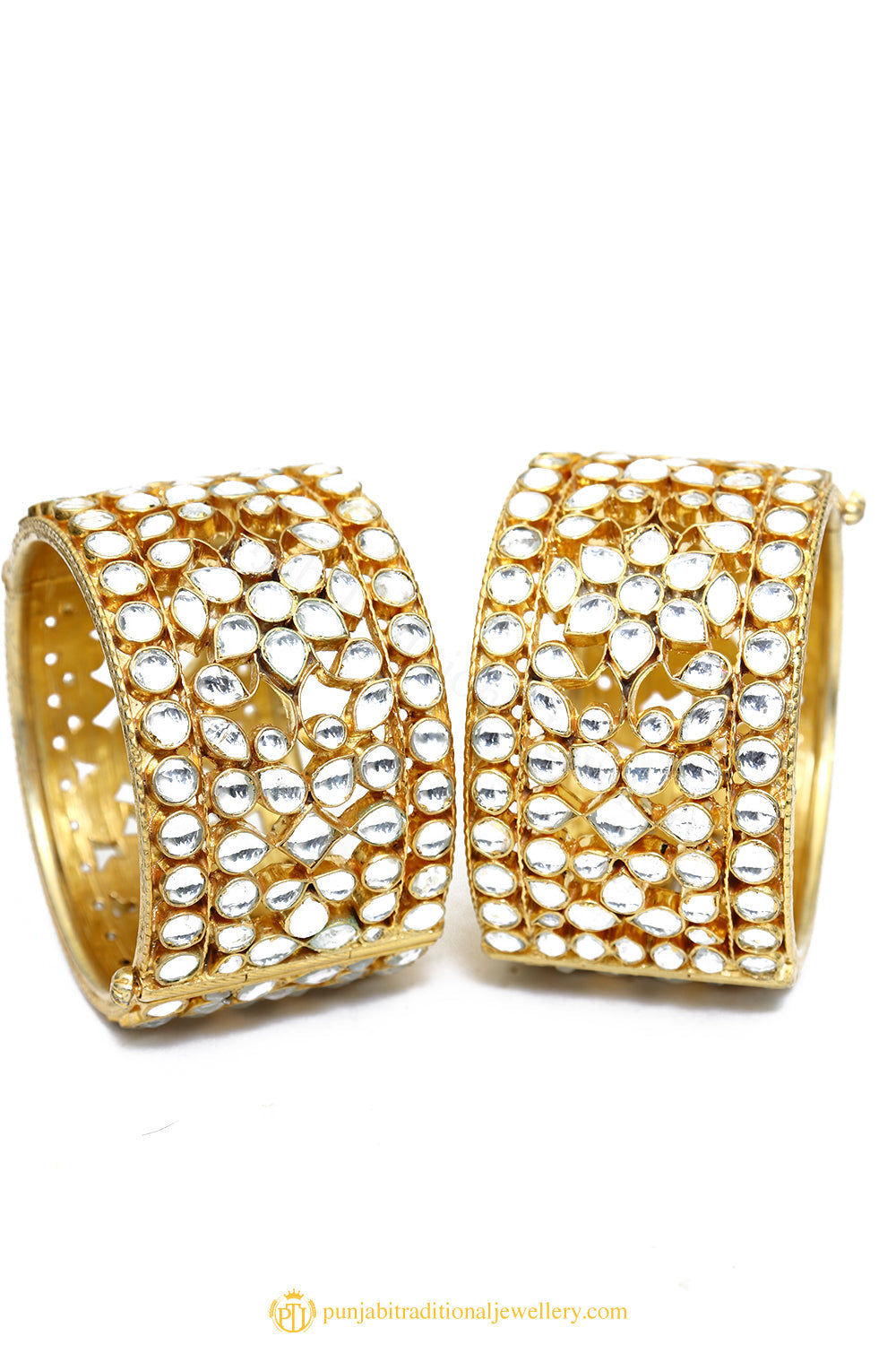 Gold Finished Bangles by PTJ