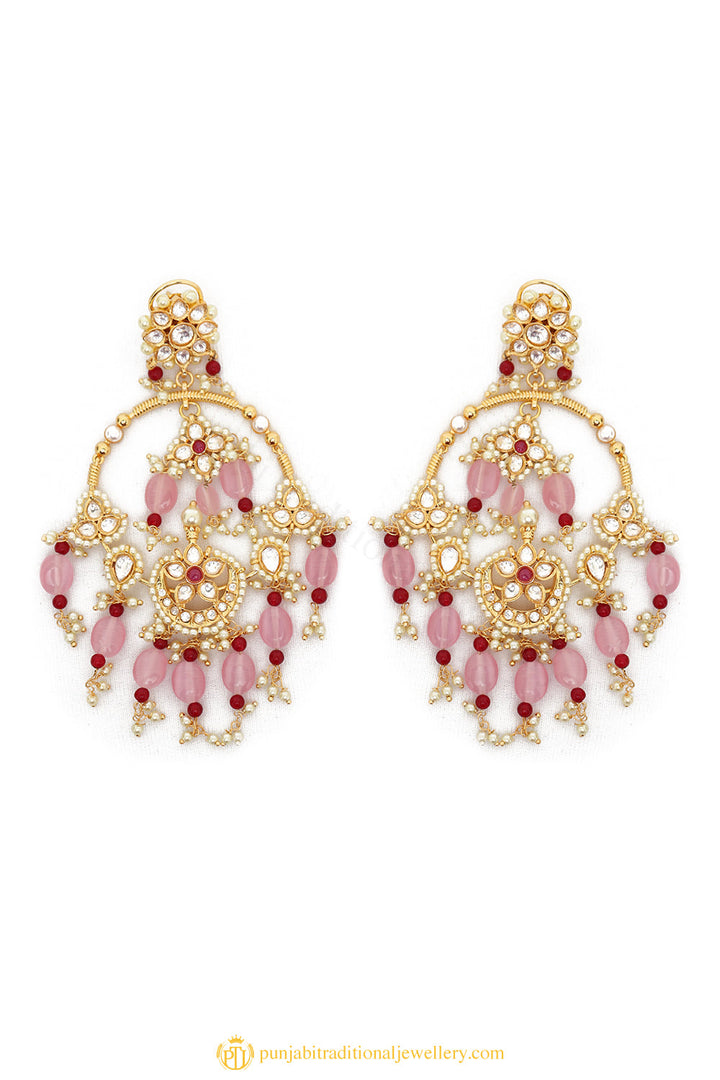 Gold Finished Earrings by PTJ