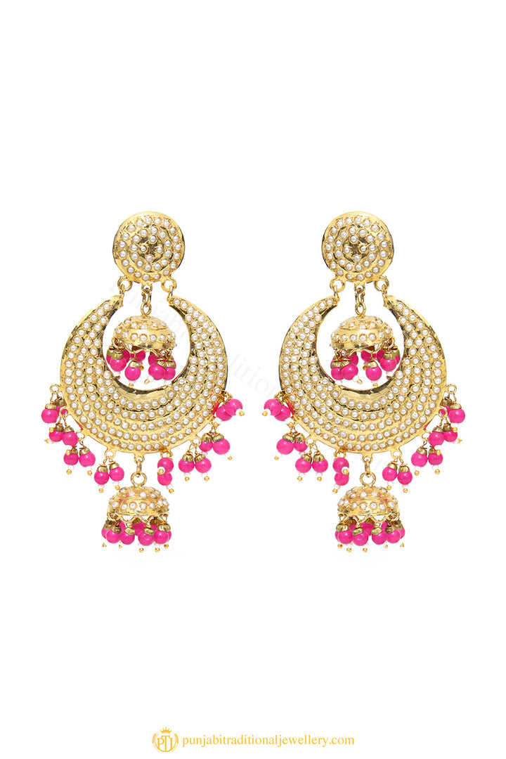 Gold Finished Earrings by PTJ