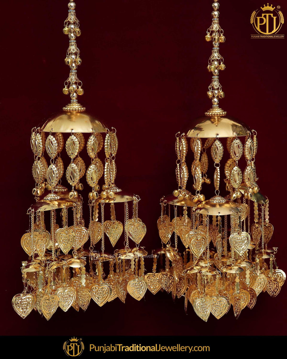 Antique Gold Pippal Patti Bridal Kalire | Punjabi Traditional Jewellery Exclusive