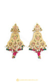 Gold Finished Earrings by PTJ