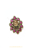 Antique Gold Finished Rubby Ring By PTJ