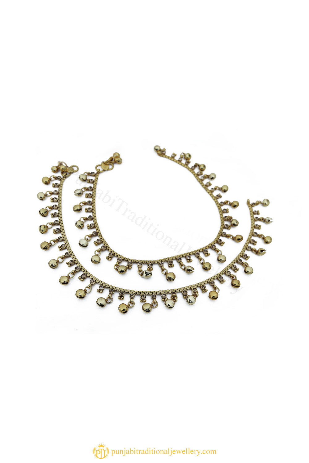 Gold Finished Payal by PTJ