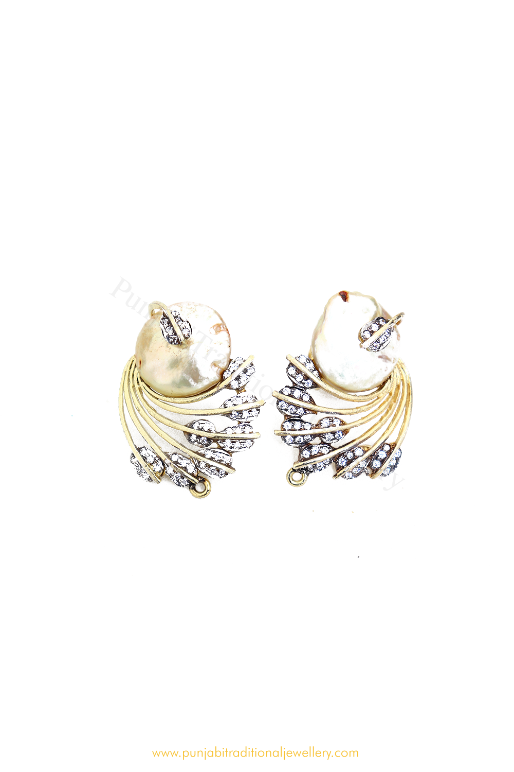 Gold Finished AD Studs By PTJ