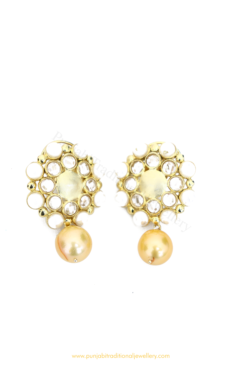 Gold Finished AD Studs By PTJ