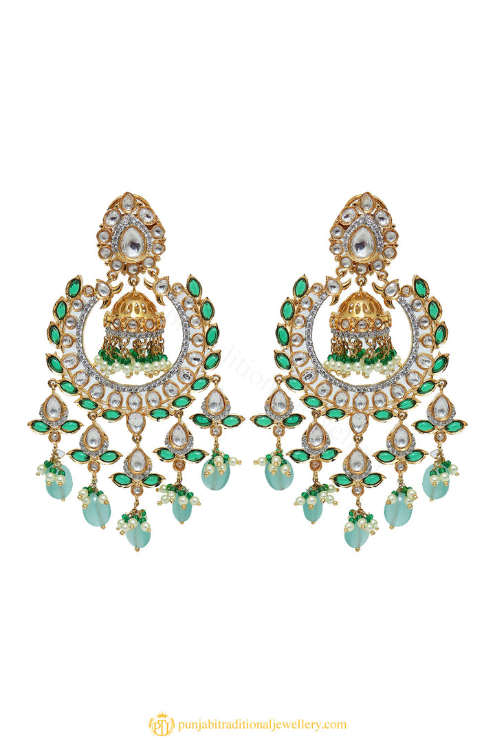 Gold Finished Earrings by PTJ