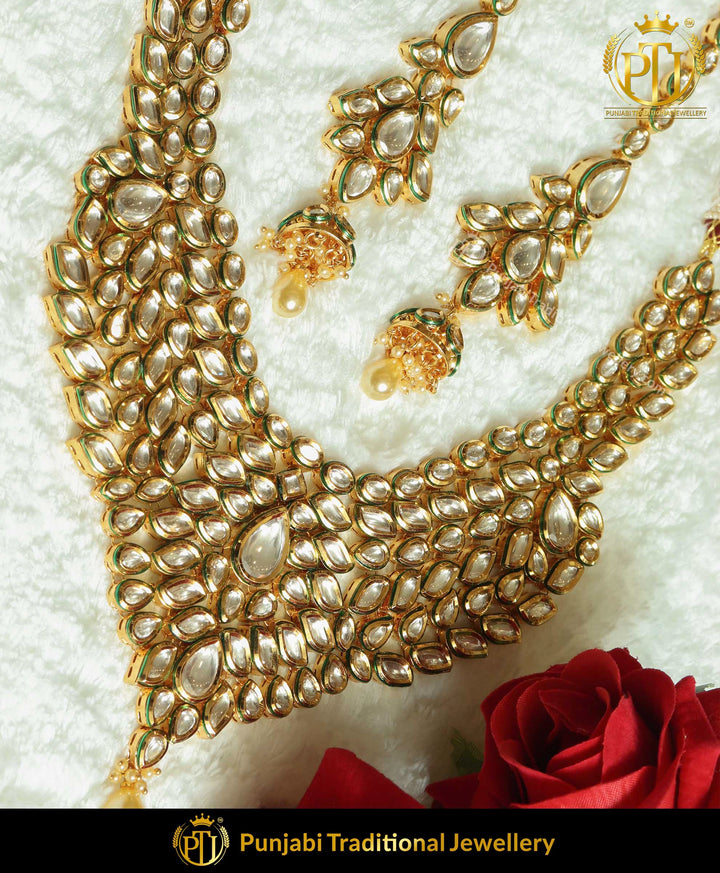 Kundan Necklace Set With Sahare Earrings | Punjabi Traditional Jewellery Exclusive
