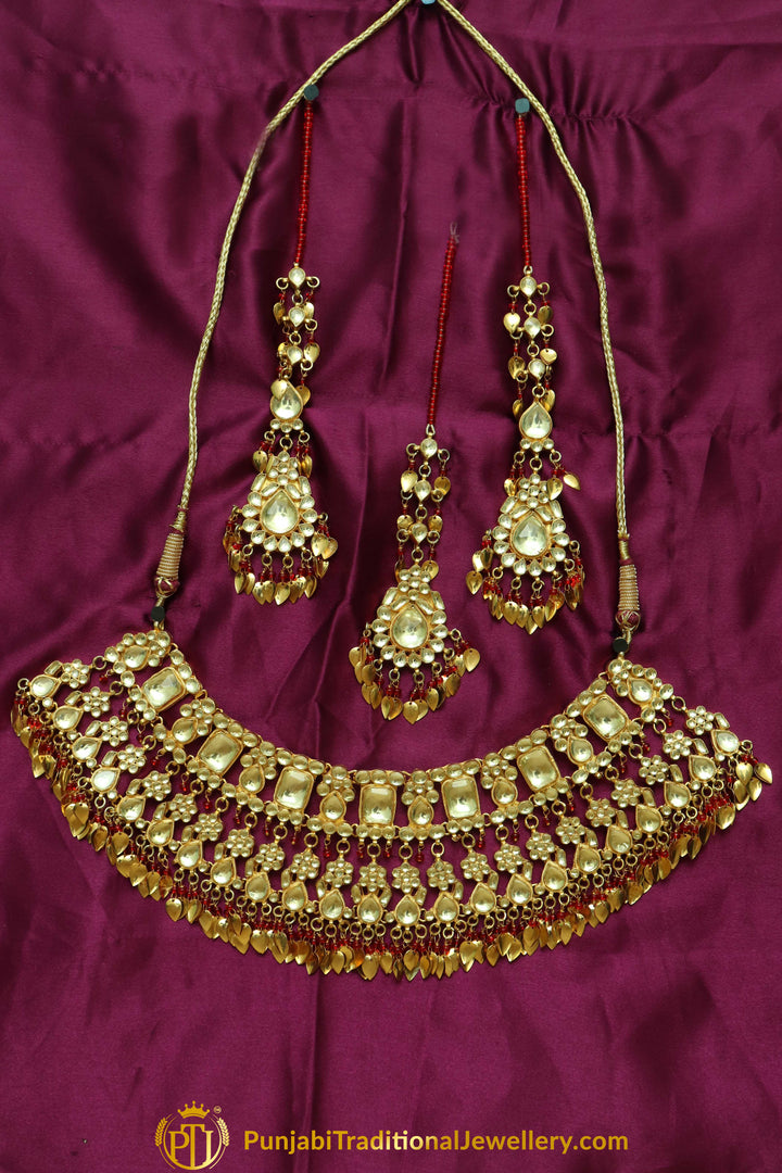 Fahmida Kundan Pippal Patti Choker Set | Punjabi Traditional Jewellery Exclusive