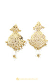 Gold Finished Earrings by PTJ