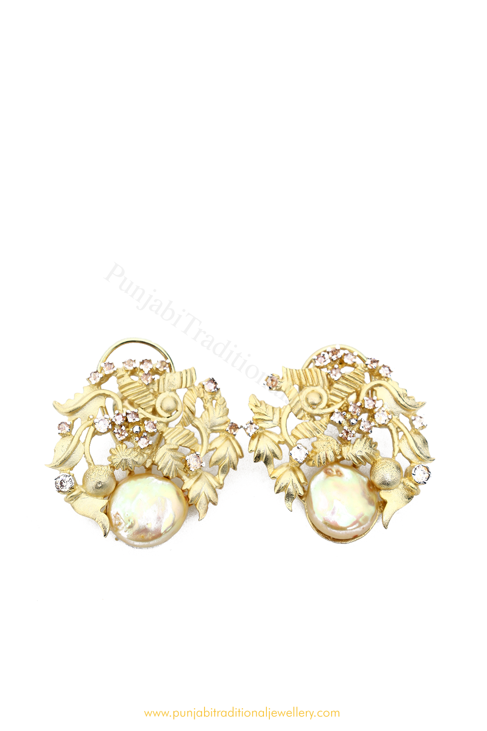 Gold Finished AD Studs By PTJ