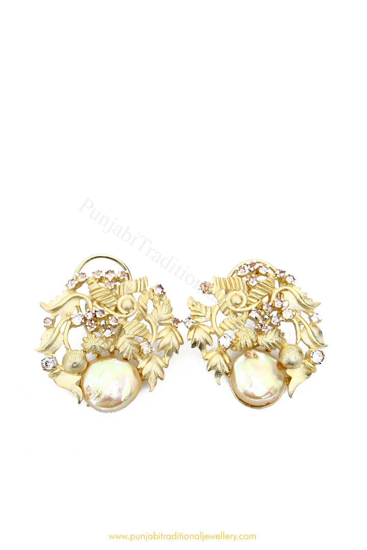 Gold Finished AD Studs By PTJ
