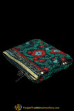 Red & Green Color Pure Phulkari Dupatta By Punjabi Traditional Jewellery