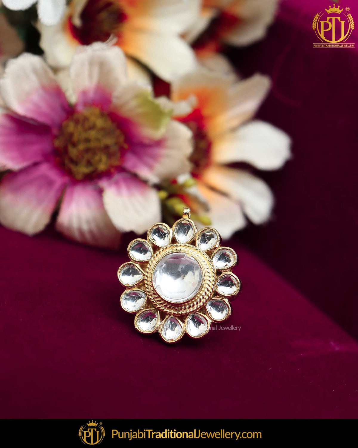 Gold Finished Kundan Ring | Punjabi Traditional Jewellery Exclusive