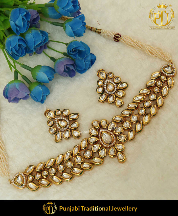 Kundan Choker Necklace Set | Punjabi Traditional Jewellery Exclusive