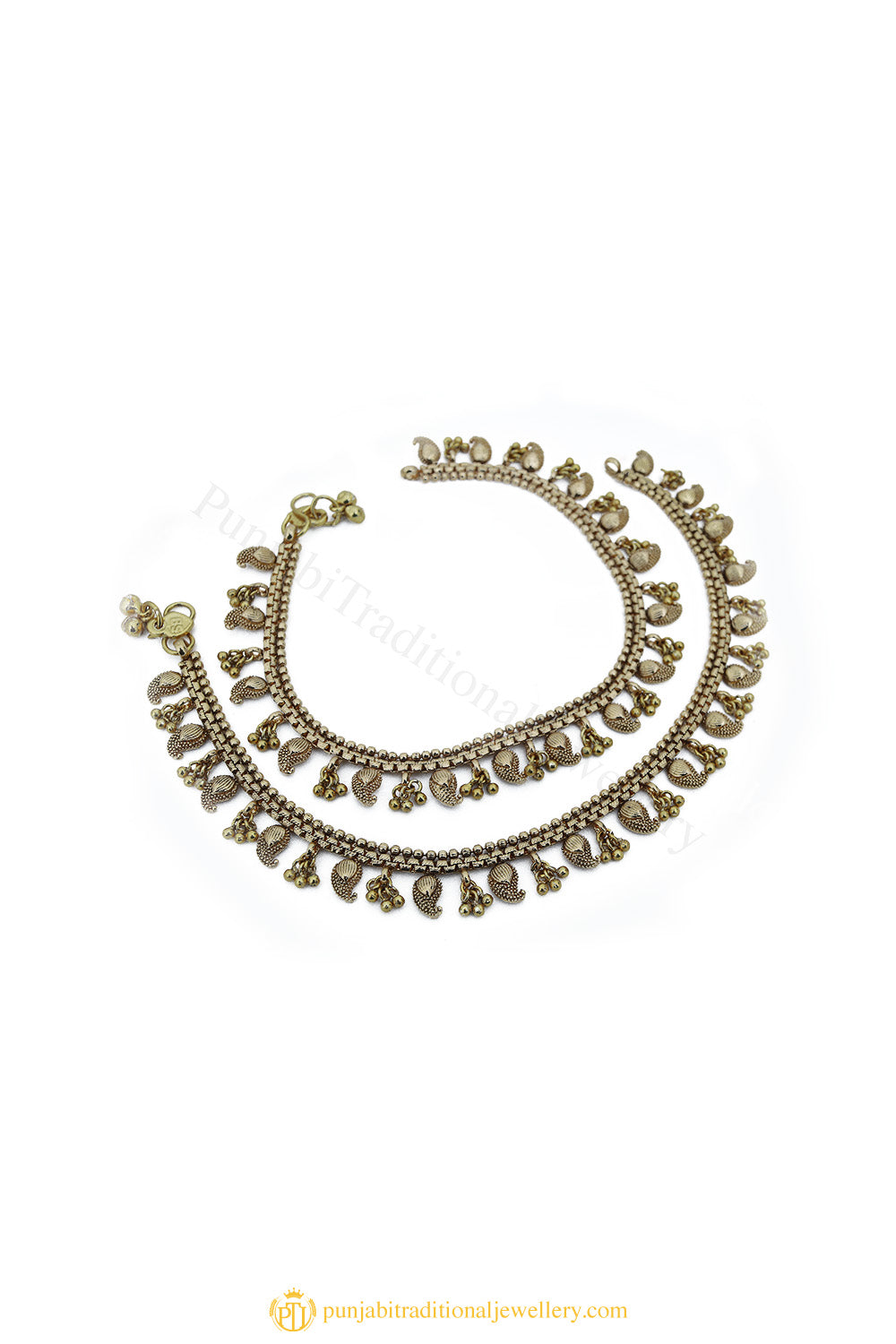 Gold Finished Payal by PTJ