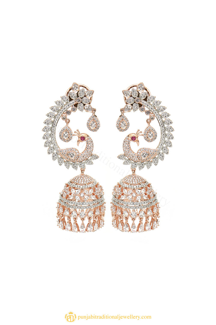 Gold Finished Earrings by PTJ