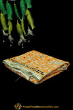 Orange Color Pure Phulkari Dupatta By Punjabi Traditional Jewellery