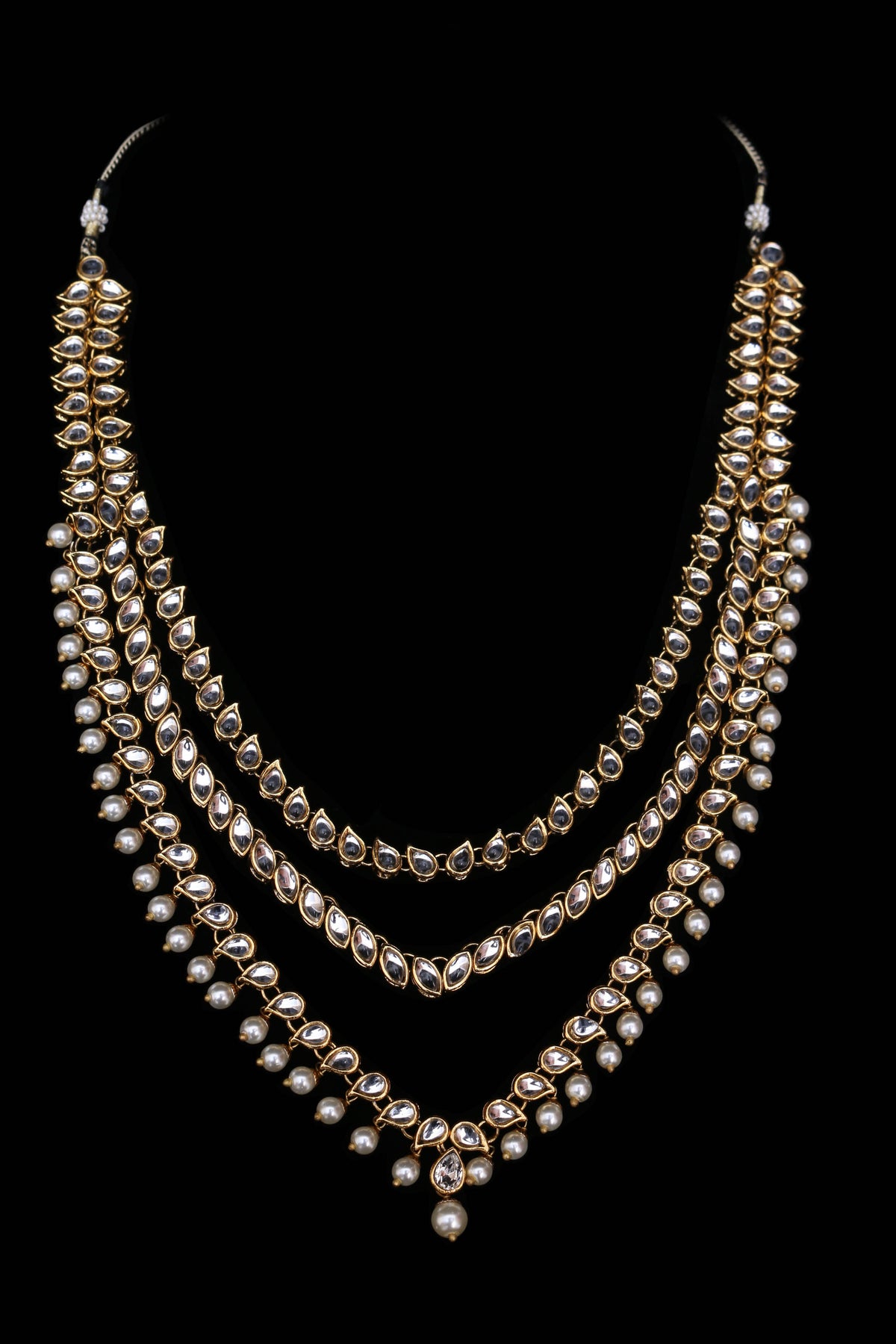 Pearl long Necklace Set By Punjabi Traditional Jewellery