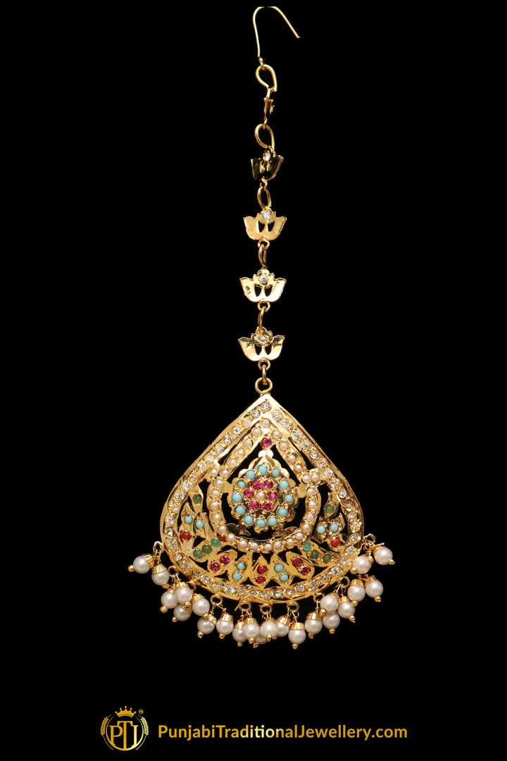 Multi Jadau Tikka By Punjabi Traditional Jewellery