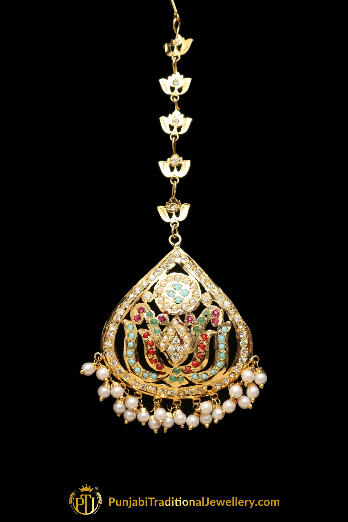 Multi Jadau Tikka By Punjabi Traditional Jewellery