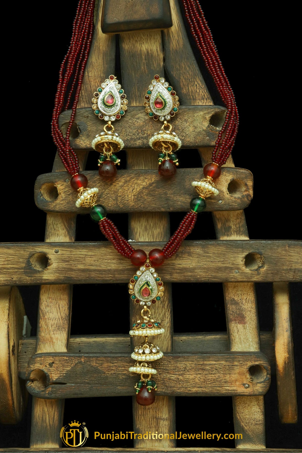 Rani Jodha Mala Necklace Set By Punjabi Traditional Jewellery