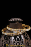 Pearl Polki Karra Bangles (Pair) By Punjabi Traditional Jewellery