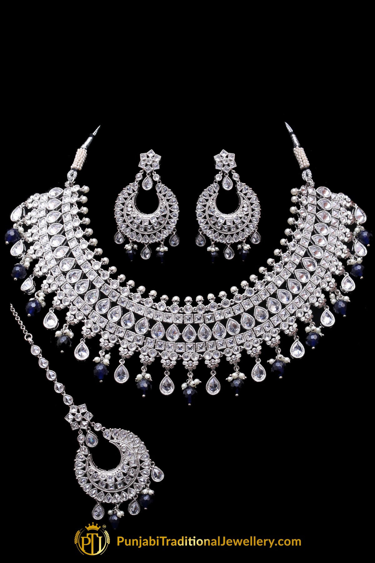Polki Necklace Set By Punjabi Traditional Jewellery