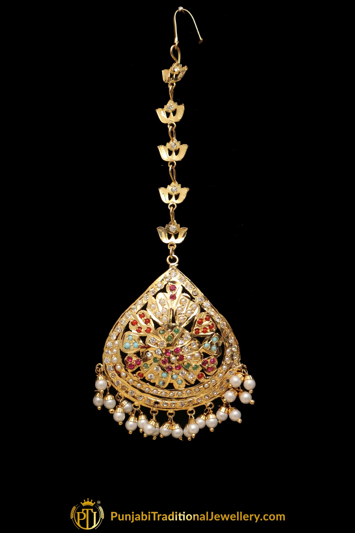 Multi Jadau Tikka By Punjabi Traditional Jewellery