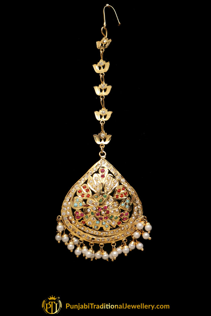 Multi Jadau Tikka By Punjabi Traditional Jewellery