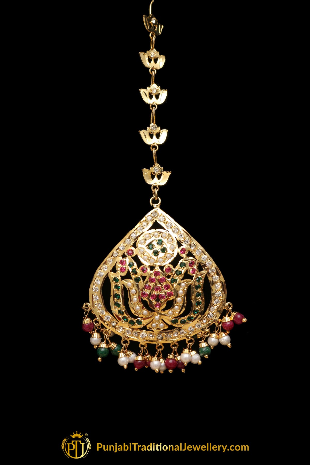Multi Jadau Tikka By Punjabi Traditional Jewellery